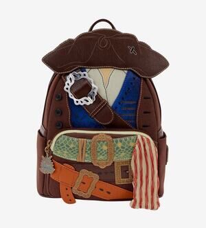 Loungefly Disney Pirates Of the Caribbean Jack Sparrow Figural Mini Backpack NWT